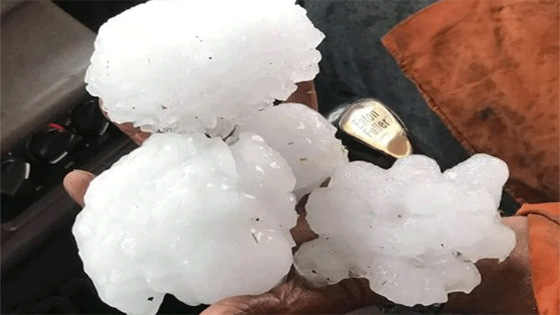 Impactante caída de granizo bate nuevo récord: 16 centímetros de diámetro