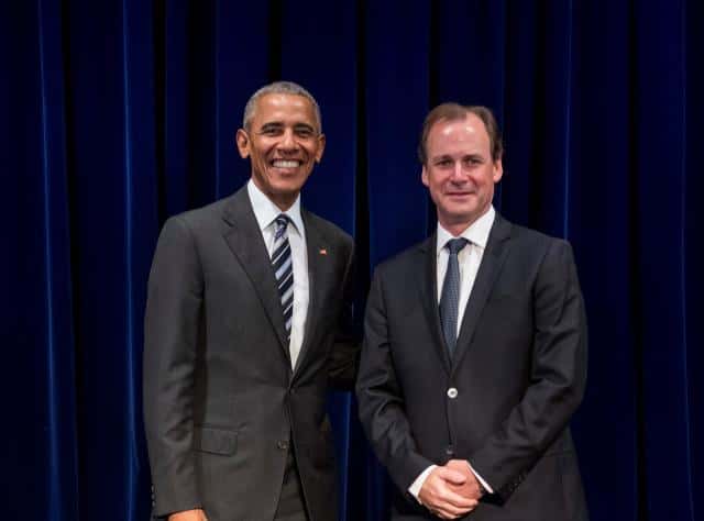 Bordet mantuvo un breve encuentro con Barak Obama