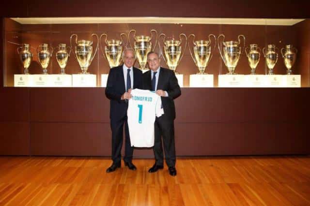 D`Onofrio se reunió con el presidente del Real Madrid, Florentino Pérez