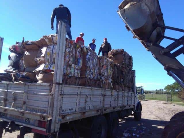 Se cargaron 45.000 kilos
de materiales aprovechables
