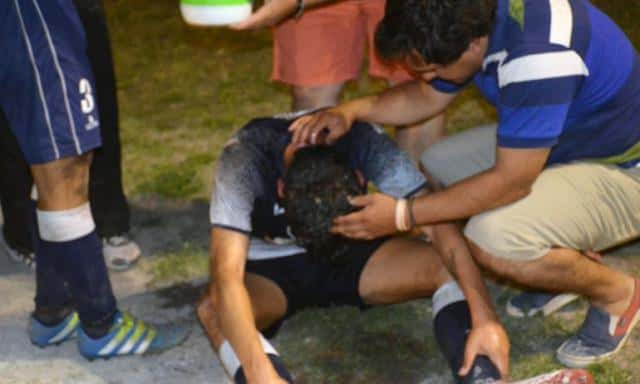 Violencia en el fútbol de Victoria: le quemaron la cara con agua caliente
