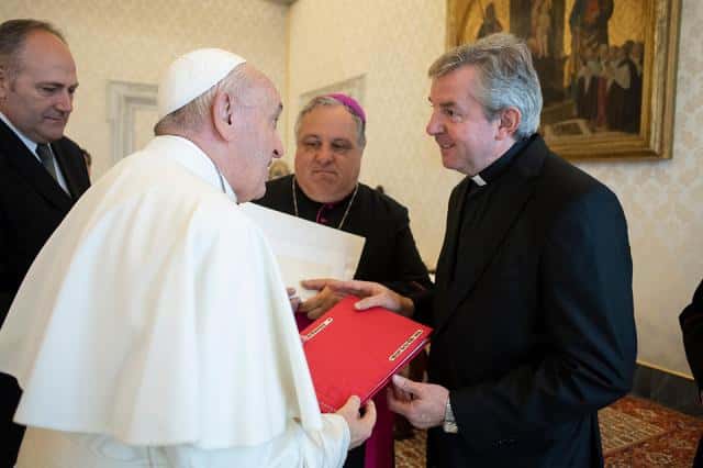 El P. Pedro Brassesco tuvo un encuentro con Papa Francisco 