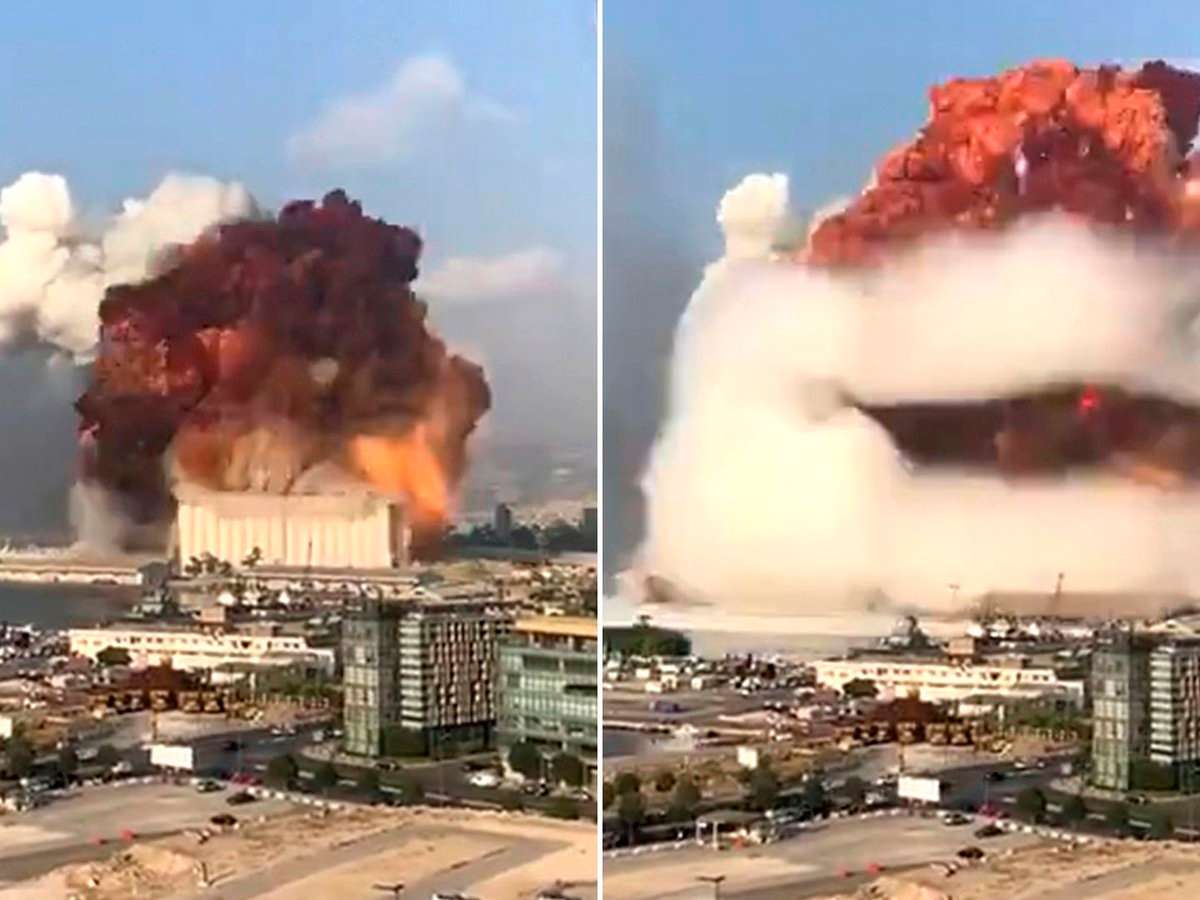 Impresionante explosión en el puerto de Beirut