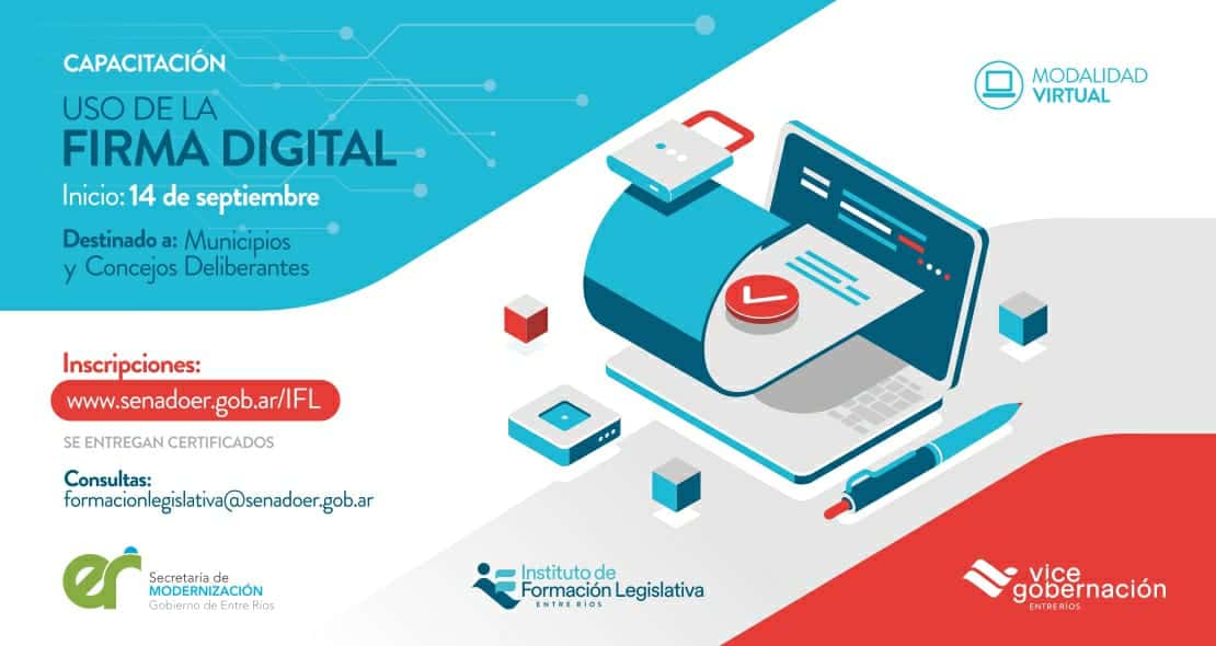 Firma Digital:El Instituto de Formación Legislativa invita a una capacitación 