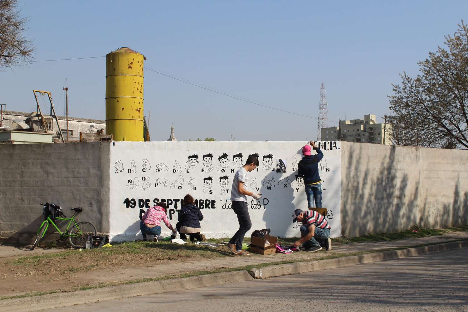 Lengua de Señas: Se realizó un mural en Gualeguay