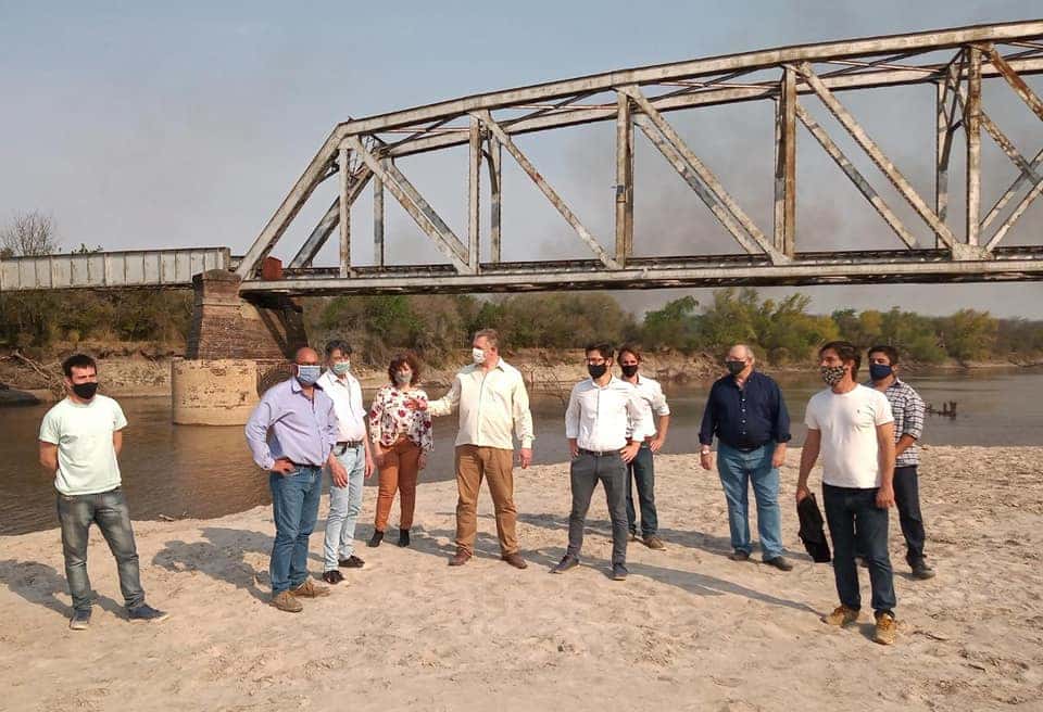 Puente de Paso de Alonso: autoridades visitaron Gualeguay