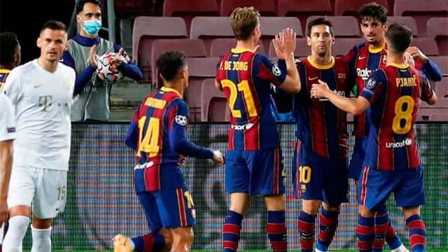 Barcelona arrancó la Champions con goleada y un gol de Messi