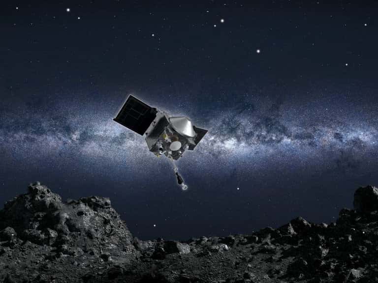 Una nave de la NASA descendió sobre un asteroide