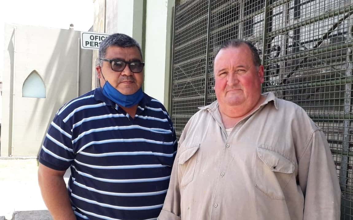 Daniel Héctor Enrique y José Luis Saavedra Orgullosos de ser empleados municipales