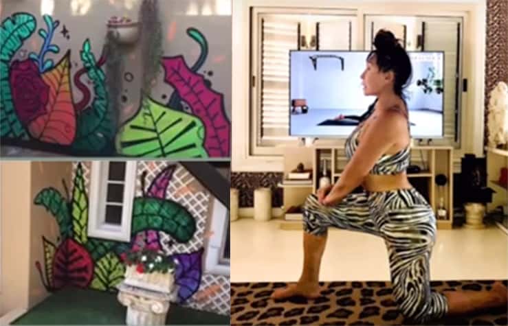 Moria Casán pintó todas las paredes de su casa con grafitis