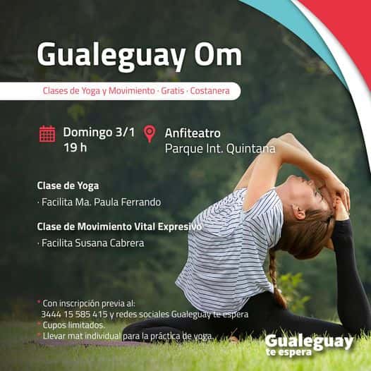 Turismo: "Gualeguay Om" Clases de Yoga y Movimiento