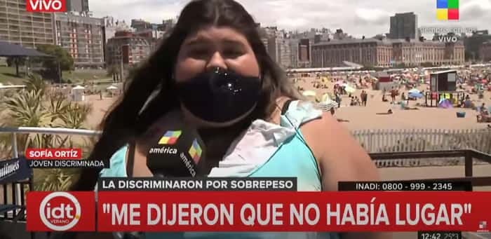 Sofía Ortíz discriminada en un boliche por su peso