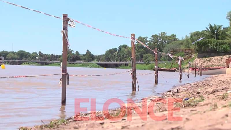 Paraná: vallaron la playa para impedir el ingreso al agua
