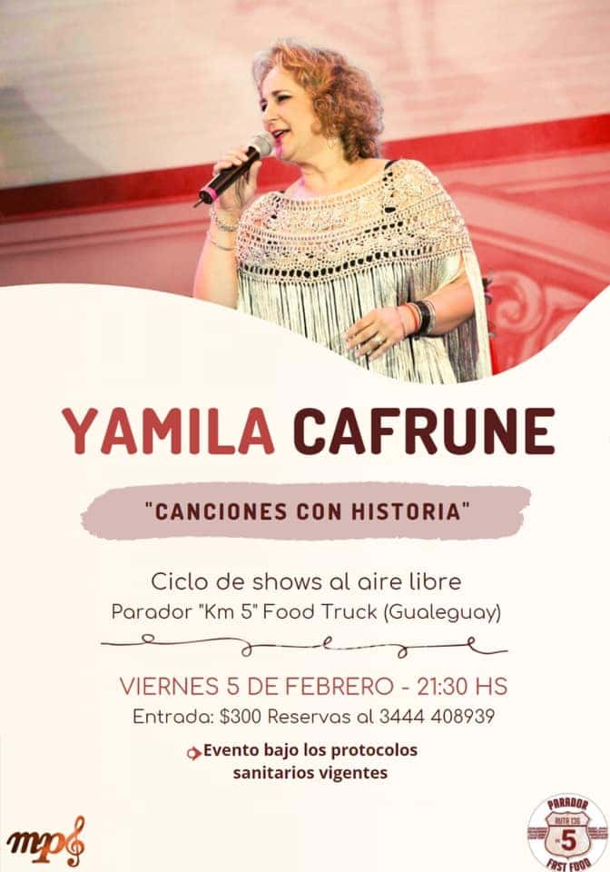 Yamila Cafrune vuelve a Gualeguay