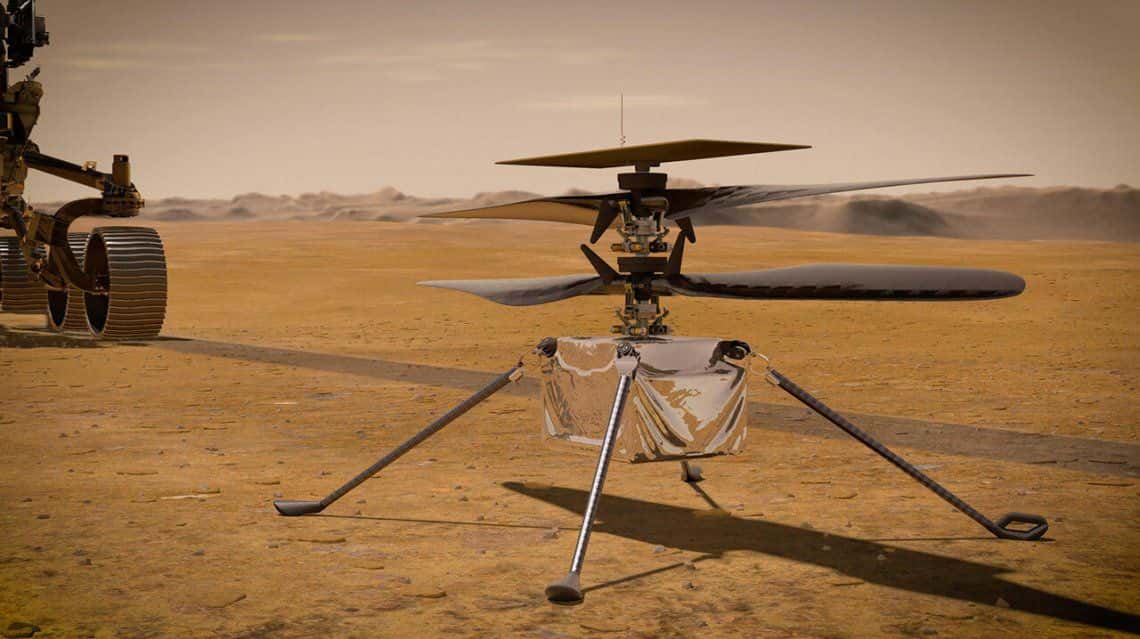 La NASA hará despegar un helicóptero motorizado desde marte