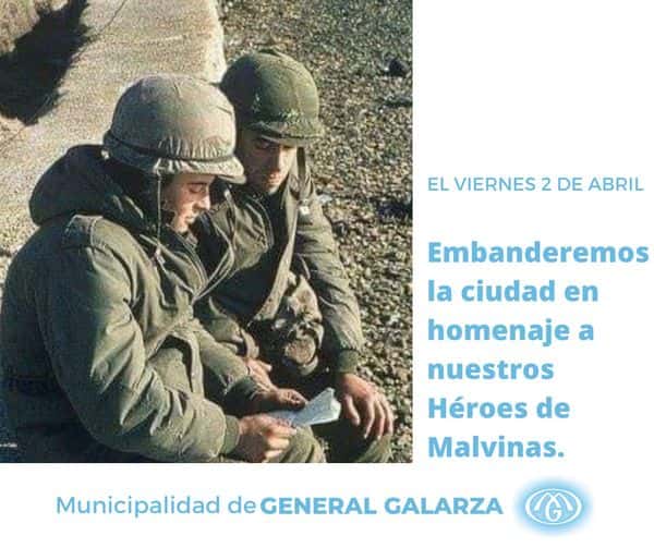 General Galarza: Homenaje a los Héroes de Malvinas