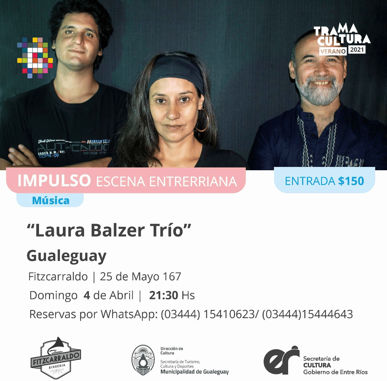 "Laura Balzer Trío" se presentará en Fitzcarraldo