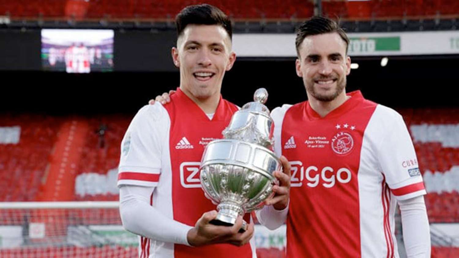 El entrerriano Lisandro Martínez y Tagliafico se coronaron campeones con Ajax