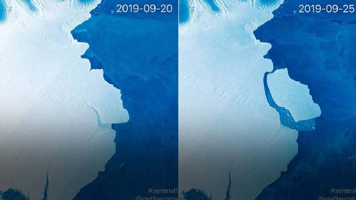 Enorme iceberg que se desprendió de la Antártida podría flotar en el océano durante años