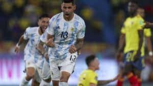 Argentina le gana a Colombia 2-0 al cabo de la primera etapa