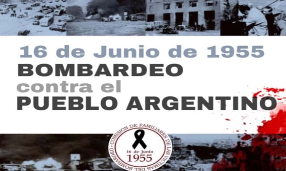 Derechos Humanos conmemora los 66 años del bombardeo a Plaza de Mayo