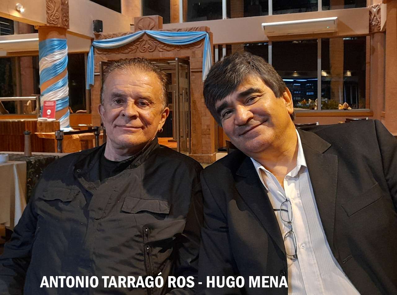 Hugo Mena junto a Antonio Tarragó Ros