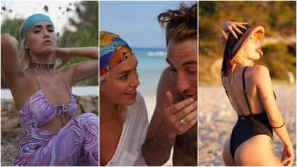Amigos, mar, yate y topless: las fotos de las vacaciones de Lali Espósito en Ibiza