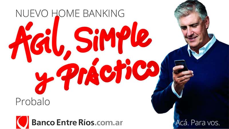 "Ágil, simple y práctico": El Banco Entre Ríos presentó su nuevo Home Banking