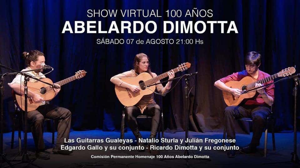 Las Guitarras Gualeyas participarán hoy de un show virtual
