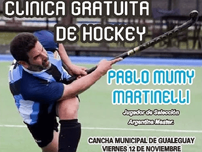 Clínica gratuita de hockey en Gualeguay
