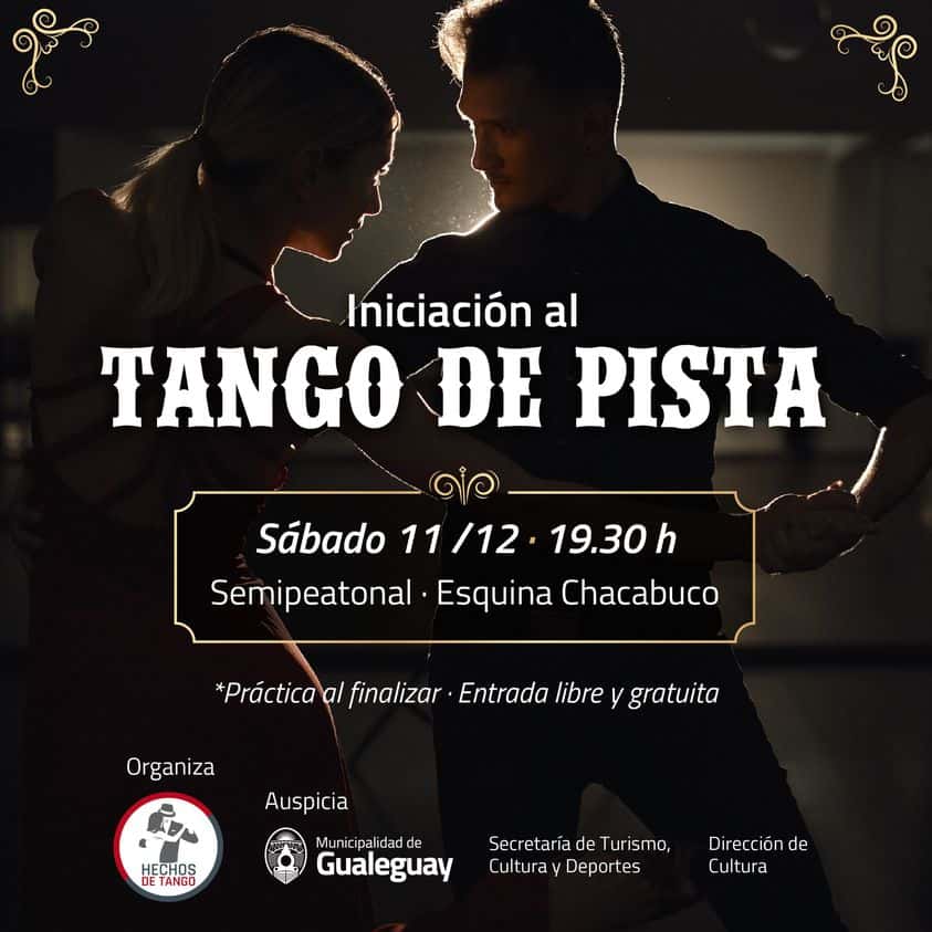 Día del Tango: realizan una clase abierta