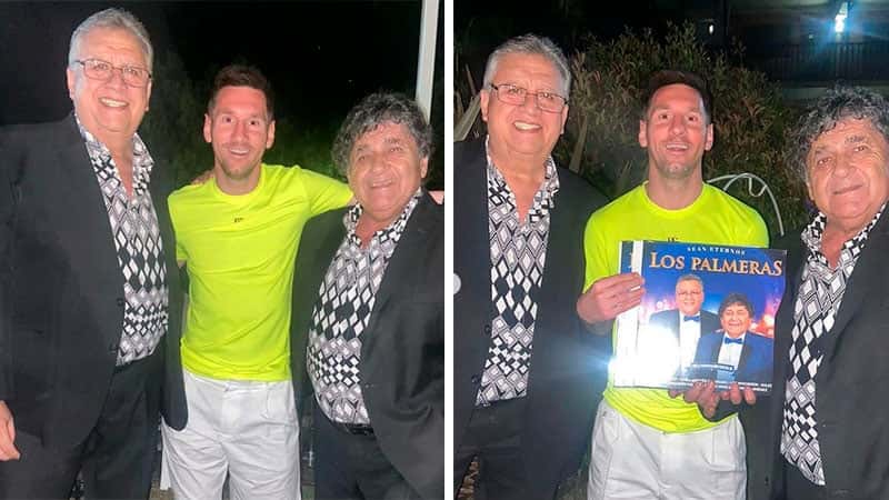Lionel Messi realizó una fiesta exclusiva con Los Palmeras en Rosario