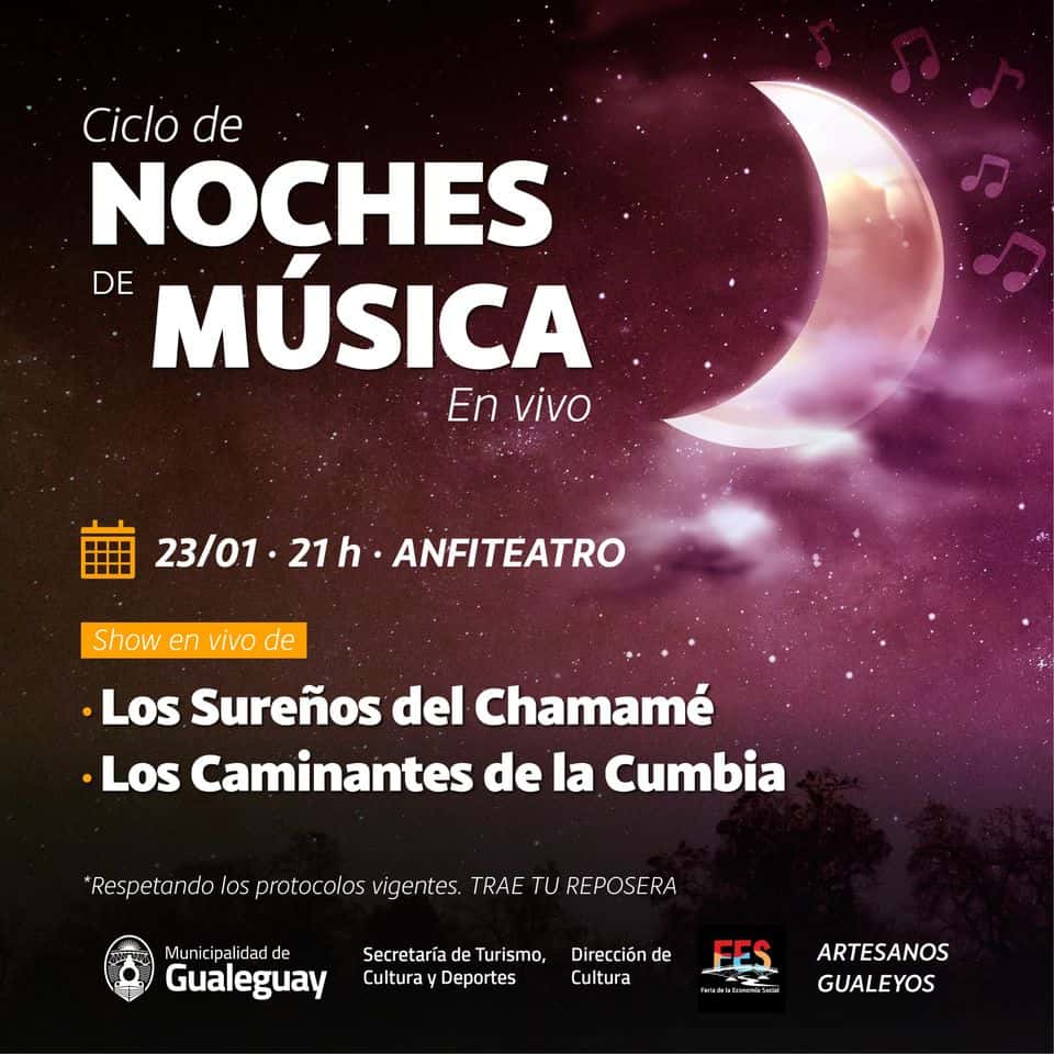 La Municipalidad prepara el Ciclo "Noches de Música"