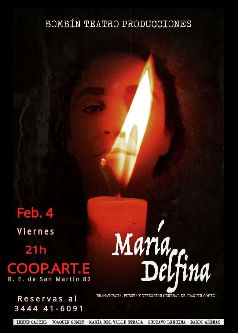 María Delfina se presentará en Coop.Art.E