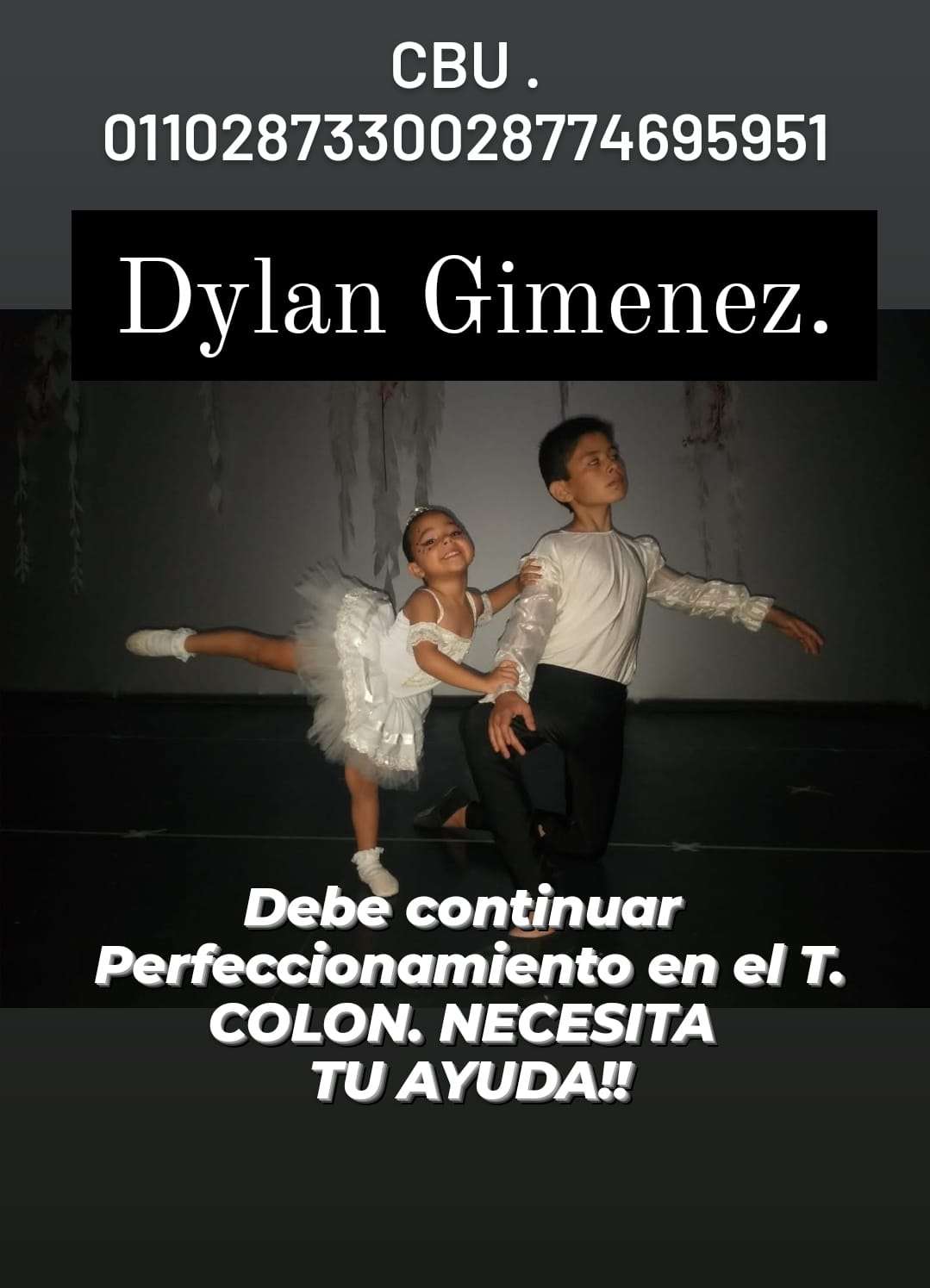 Solicitan ayuda para Dylan Giménez
