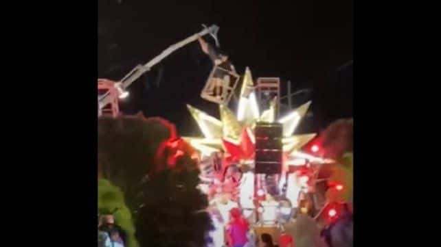 Está estable el operario accidentado en el Carnaval: la carroza fue secuestrada