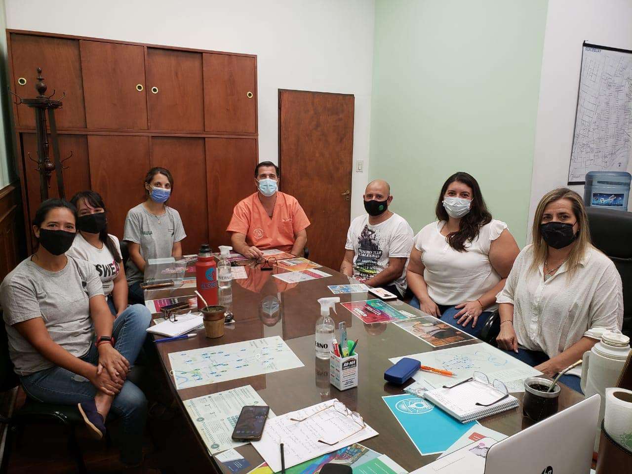 Marcela Antola mantuvo un encuentro con integrantes de Centros de Equinoterapia