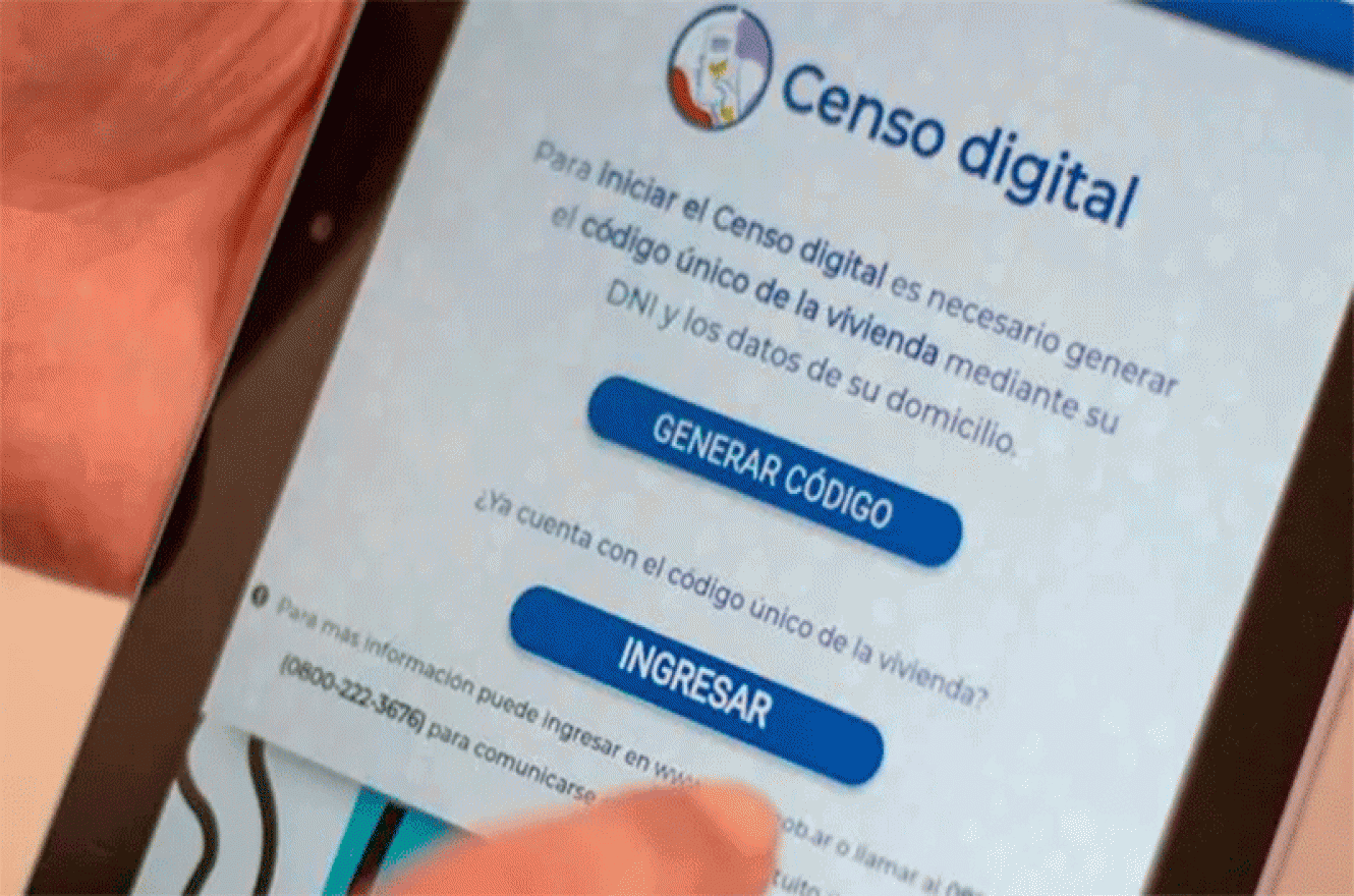 El miércoles se pone en marcha la etapa digital del Censo 2022