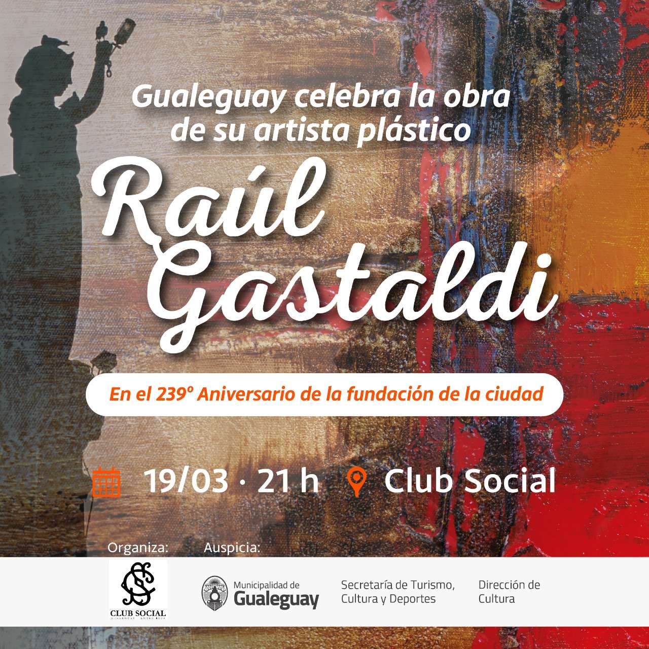 Se inaugura la muestra de obras de Raúl Gastaldi