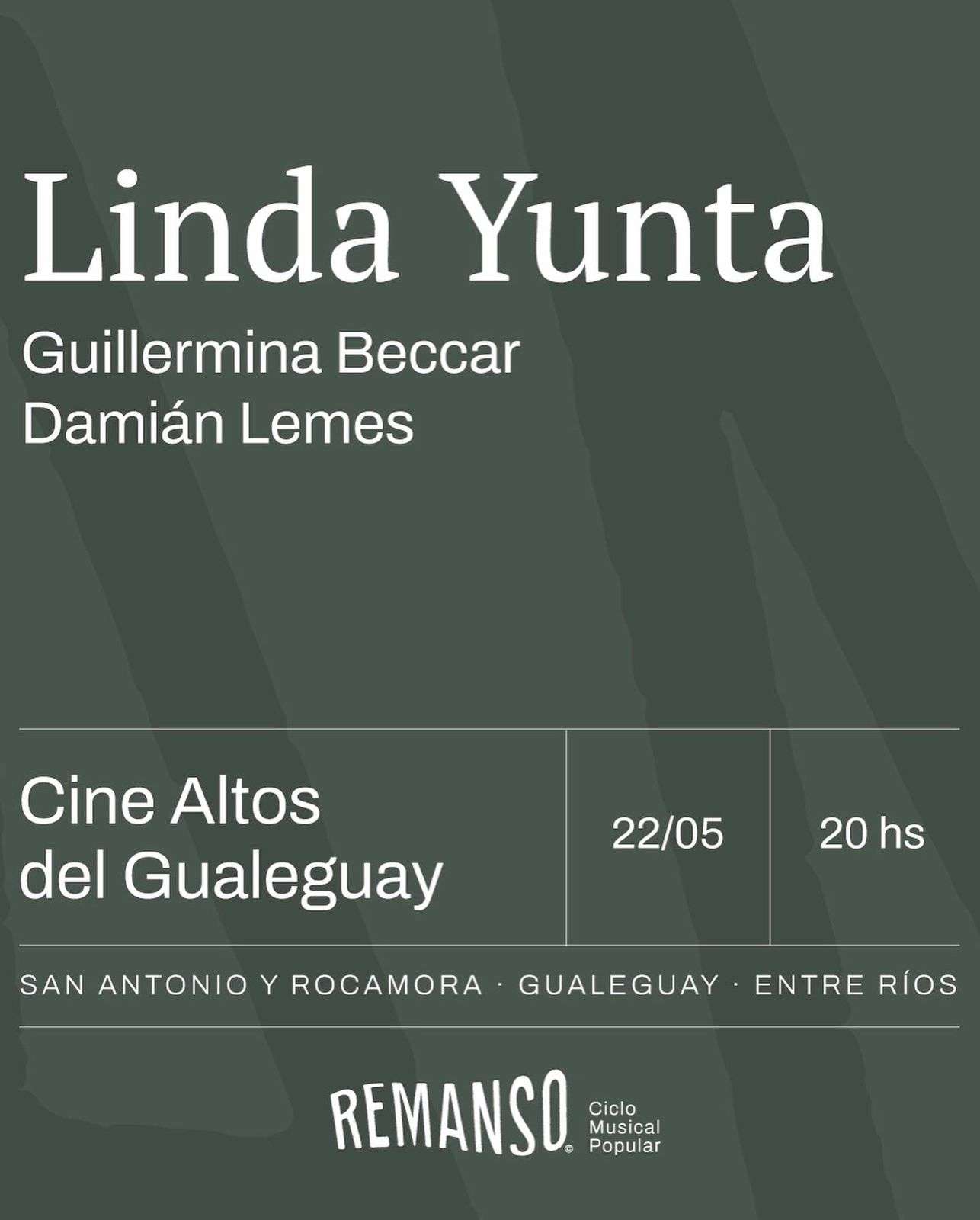 Guillermina Beccar y Damián Lemes en Gualeguay