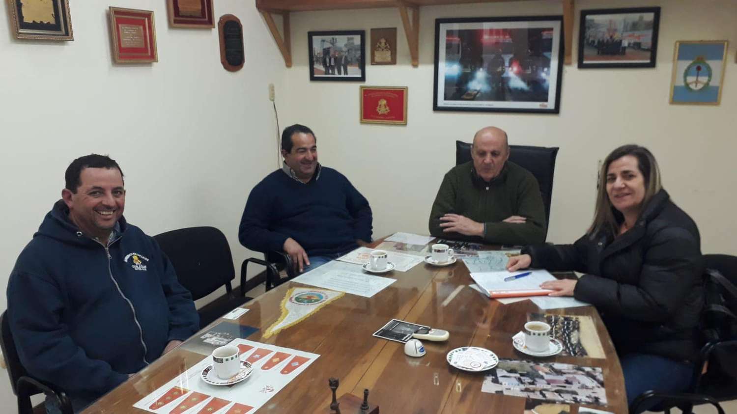 M. Antola se reunió con Bomberos Voluntarios Gualeguay