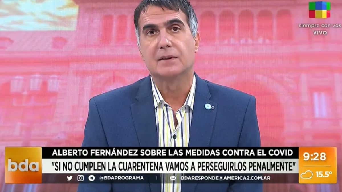 Antonio Laje tras el acuerdo judicial de Alberto Fernández por la fiesta de Olivos: "Un presidente mentiroso"