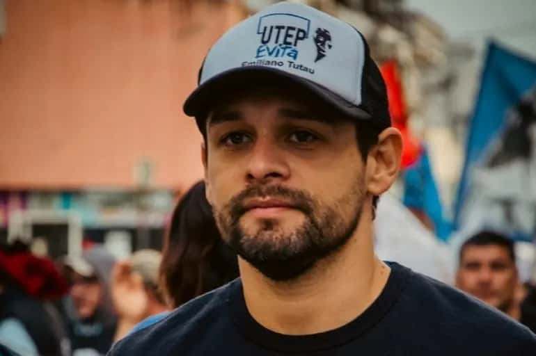 Emiliano Gómez Tutau, titular del Movimiento Evita en Entre Ríos.