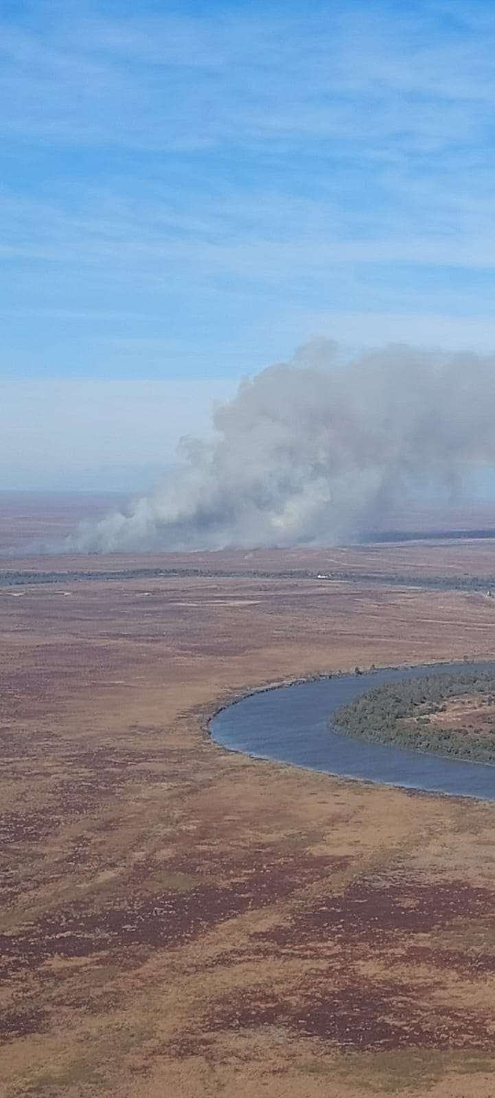 Se registran focos de incendios forestales activos en Entre Ríos y San Luis