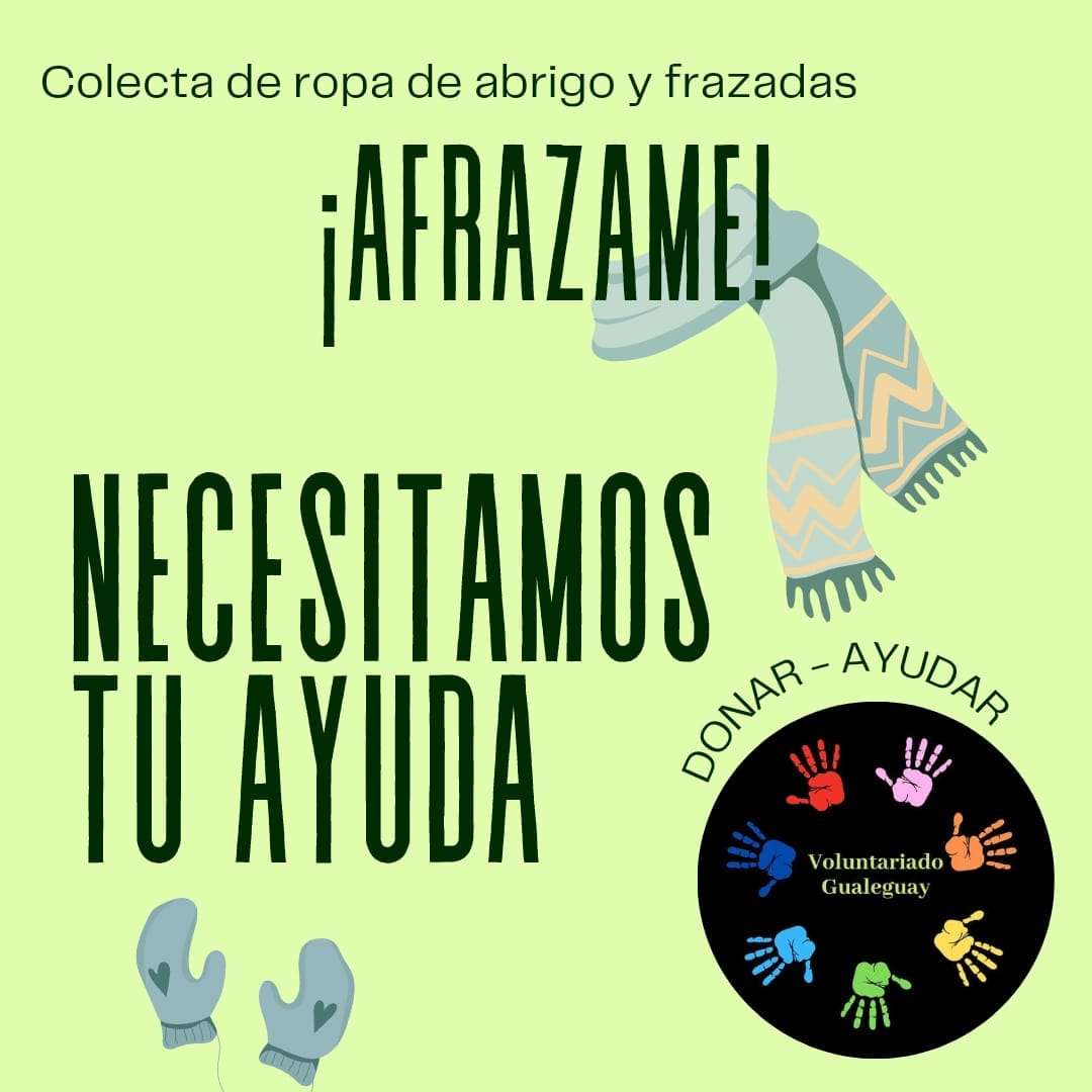 Voluntariado Gualeguay continúa con la campaña del abrigo