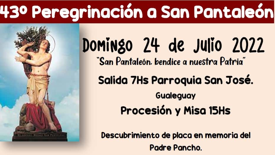 San Pantaleón: se realizará una nueva peregrinación