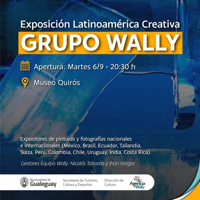Se realizará la Exposición Latinoamérica Creativa "Grupo Wally"