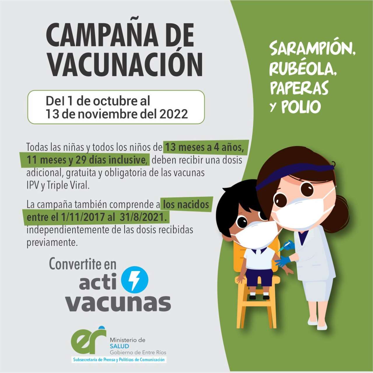 Campaña de vacunación 2022: la palabra de Fabiana Henrich