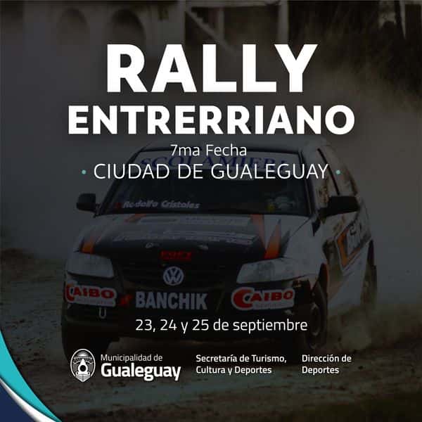Hoy comienza la Séptima fecha del Rally Entrerriano