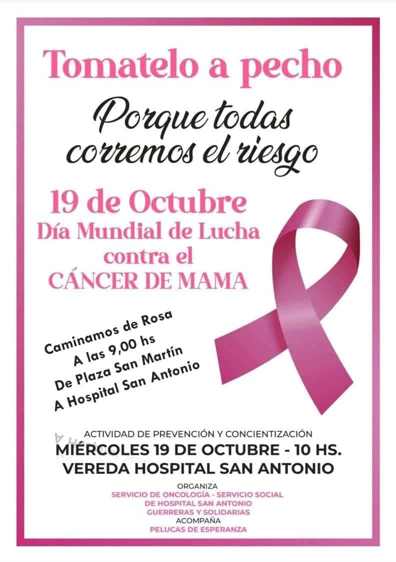 Cáncer de mama: organizan una caminata en Gualeguay